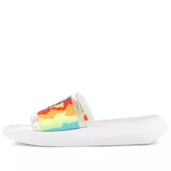Сандалии (WMNS) UGG Slide Cali Collage Outdoor Flat Heel Sandals Rainbow Stripe 1120001-RSTR