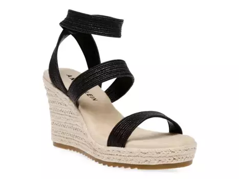 Сандалии Wonder Espadrille Wedge Sandal Anne Klein, черный