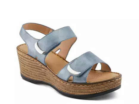 Сандалии Woodrow Wedge Sandal Patrizia By Spring Step, темно-синий