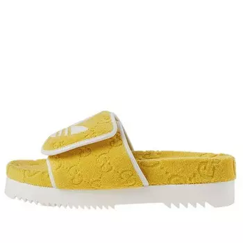 Сандалии x adidas gg platform sandal 'yellow cotton sponge' Gucci, желтый