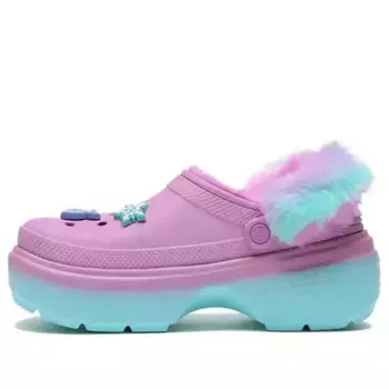 Сандалии x aespa clogs 'lilac blue' Crocs, синий