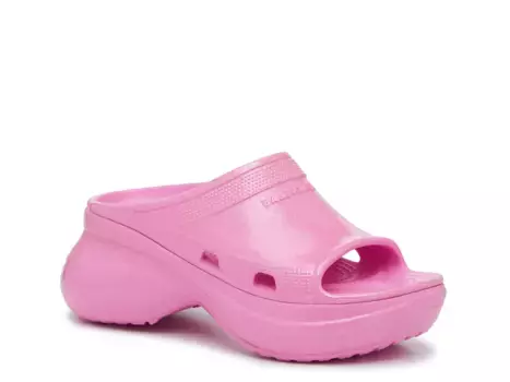 Сандалии x Crocs Pool Platform Sandal Balenciaga, розовый