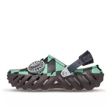 Сандалии x demon slayer echo clog 'tanjiro' Crocs, зеленый