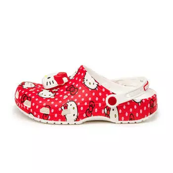 Сандалии X Hello Kitty Red Classic Clog Crocs, мультиколор