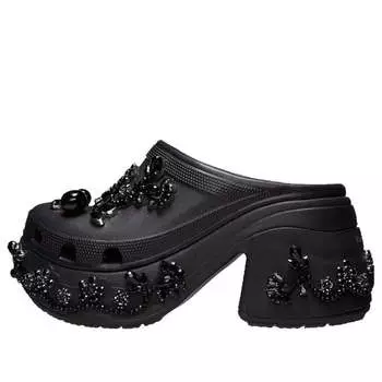 Сандалии x simone rocha siren clog 'black' Crocs, черный
