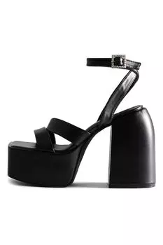 Сандалии Zaida из экокожи на массивном каблуке Raid, черный