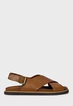 Сандалии ZANE LEATHER SANDAL Polo Ralph Lauren, коричневый