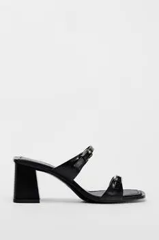 Сандалии Zara Leather, черный