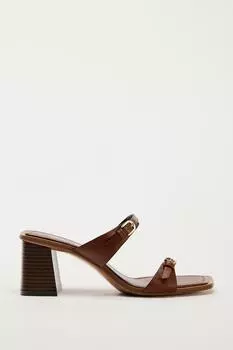 Сандалии Zara Leather, коричневый