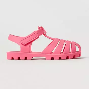 Сандалии Zara Rubberised Cage, розовый
