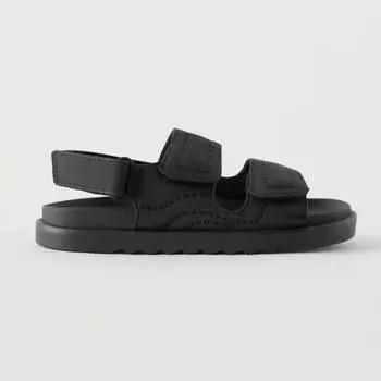 Сандалии Zara Rubberised, черный