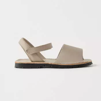 Сандалии Zara Split Leather Menorcan, бежевый