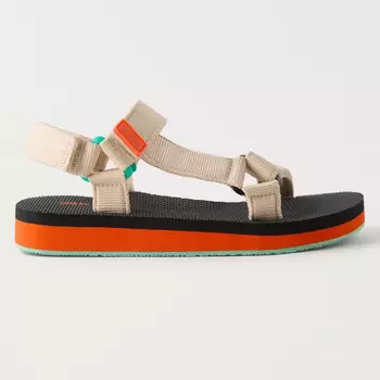 Сандалии Zara Technical Strap, черный/бежевый