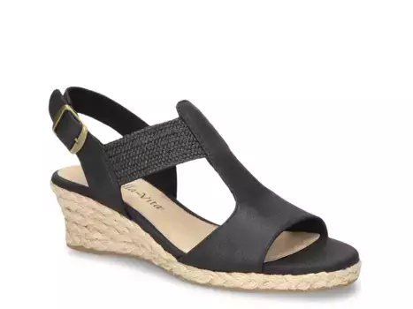 Сандалии Zayla Espadrille Wedge Sandal Bella Vita, черный