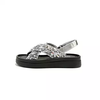 Сандалии женские 15 Mins, серебряный