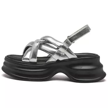 Сандалии женские Agsdon, серебряный