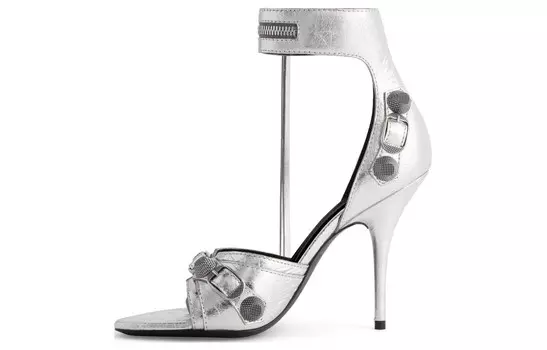 Сандалии женские Balenciaga, серебряный