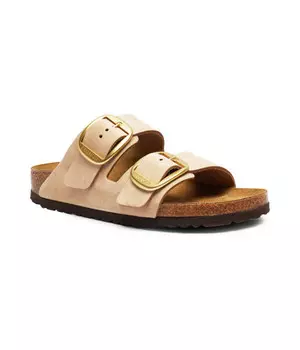 Сандалии женские Birkenstock Аризона кожаные, бежевый