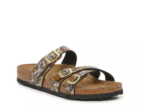 Сандалии женские Birkenstock Franca, коричневый / серебристый