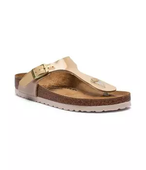 Сандалии женские Birkenstock Gizeh лакированные, бежевый