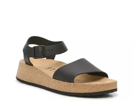Сандалии женские Birkenstock Papillio by Glenda на танкетке, черный