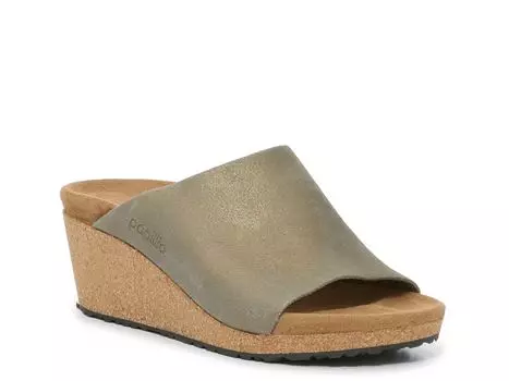 Сандалии женские Birkenstock Papillio Namica на танкетке, серый / золотой