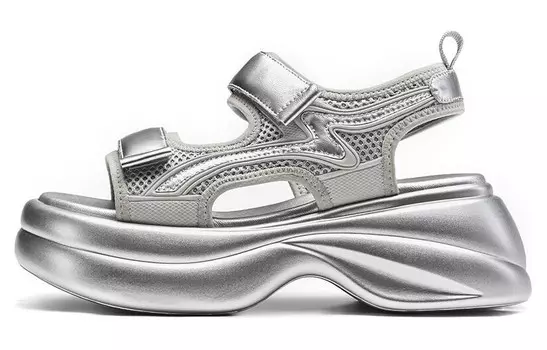 Сандалии женские Bosssunwen, серебряный