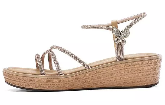 Сандалии женские Bosssunwen, серебряный