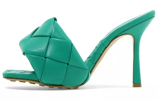 Сандалии женские Bottega Veneta, зеленый