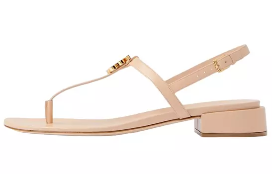 Сандалии женские Burberry Slide с монограммой, бежевый