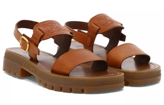 Сандалии женские Celine One-Strap, коричневый