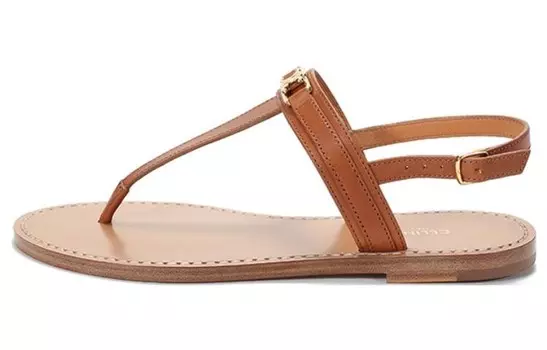 Сандалии женские Celine с застежкой, коричневый
