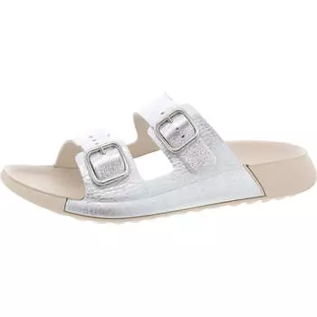 Сандалии женские Cozmo с лакированной стелькой ECCO, цвет pure silver