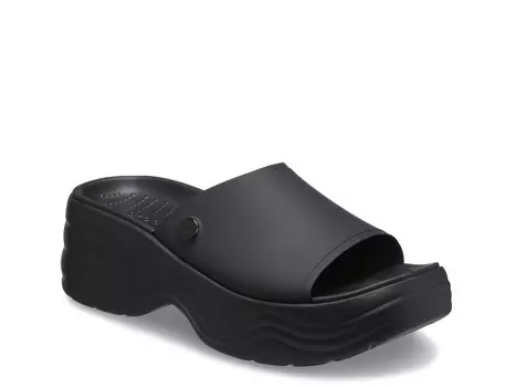 Сандалии женские Crocs Skyline на платформе, черный