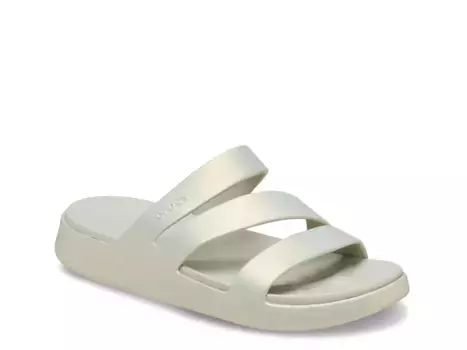 Сандалии - женские Crocs, White Pearlescent