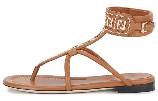 Сандалии женские Fendi, коричневый