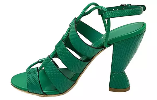 Сандалии женские Ferragamo, зеленый