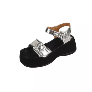 Сандалии женские Flowerskam, серебряный