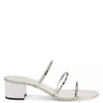 Сандалии женские Giuseppe Zanotti, серебряный