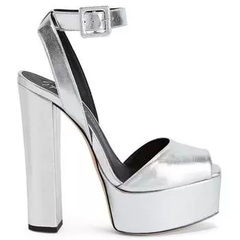 Сандалии женские Giuseppe Zanotti, серебряный