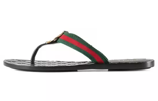 Сандалии женские Gucci Thong Web, черный