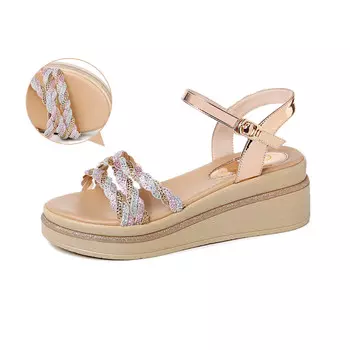 Сандалии женские Guci Tianlun, цвет GOLDEN BABY BREATH IS FULL OF STARS