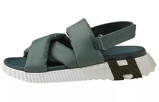 Сандалии женские Hermes, зеленый
