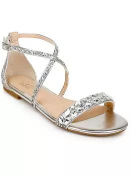 Сандалии женские Jewel Badgley Mischka, серебряный