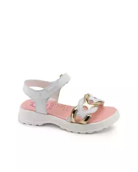 Сандалии женские кожаные комбинированного белого цвета Pablosky, белый