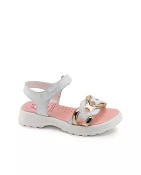 Сандалии женские кожаные комбинированного белого цвета Pablosky, белый