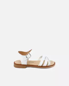 Сандалии женские кожаные на гелевой подошве Eli 1957, белый