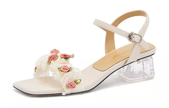 Сандалии женские Lily Wei, кремовый