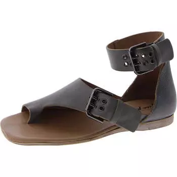 Сандалии женские Marco Boot из кожи с ремешком на щиколотке Free People, цвет charcoal