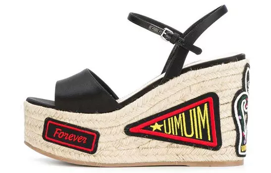 Сандалии женские Miu Miu на платформе, черный